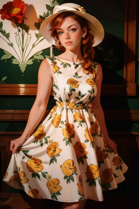 Retro Floral Dress