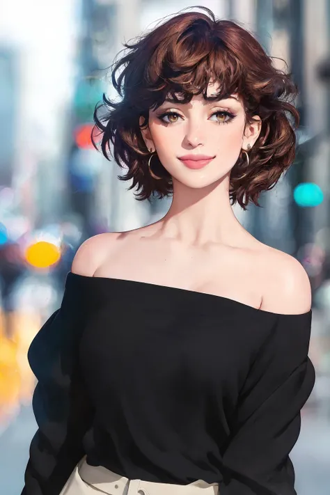 ((Masterpiece, best quality,edgQuality,photorealistic, hyper realistic)),standing,posing for a picture smiling,
edgtb_woman,edgtb_face,edgtb_body, a woman with a messy haircut,off shoulder sweater,bokeh<lora:edgTomboyDollLikenessv1:1>