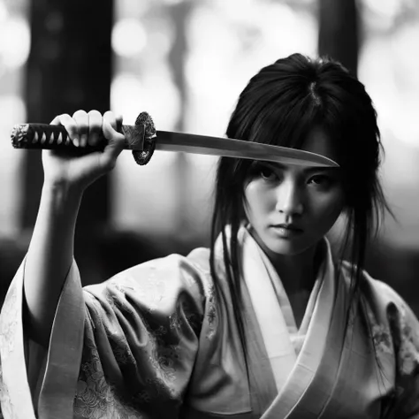 Female (Male) Samurai cinematic style XL + SD1.5 + F1D