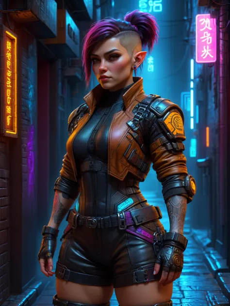 Neon Cyberpunk - Dwarves SDXL