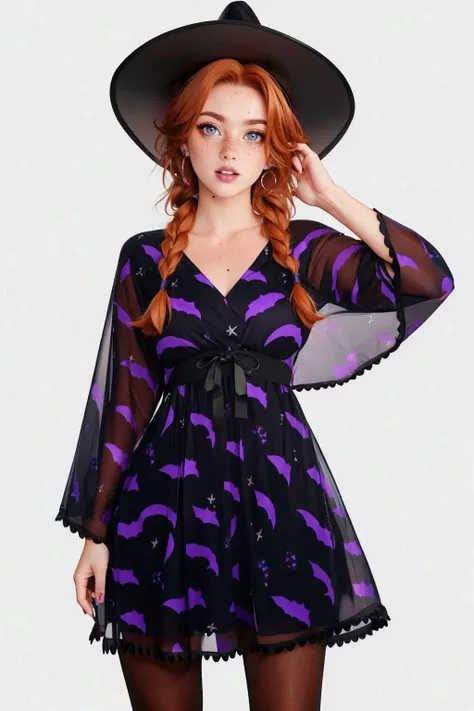 Witchy Purple and Black Dress