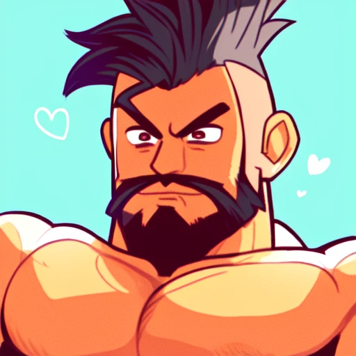 cute macho Mohawk man
 <lora:cutethingsB001-000008:1>