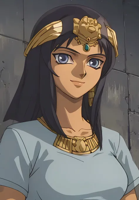 <lora:YuGiOh:1.0>, Isis, solo, smile,