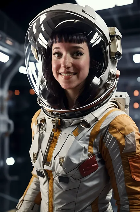 high quality photo of  <lora:Amy Shira Teitel:1.2> amy_shira_teitel
  <lora:2023-05-17_014831:0.8> firmament, space_helmet, closed mouth smile