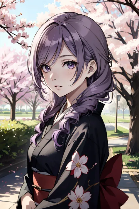 ((ultra detailed, masterpiece, absurdres))
 <lora:HGDaniella:0.9>
HGDaniella, 1girl, twin drills, purple hair, in a traditional kimono, surrounded by cherry blossoms