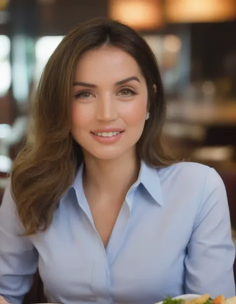 closeup portrait picture of amhx woman, (wearing a Dress Shirt:1.2),(Dining:1.2),(in a Casual Restaurant, tables, menu:1.2) , eye makeup, smoky eyeshadow
<lora:AnaDeArmasXLDogustart@1.24:1.35>  <lora:sdxl_offset_example_v10:0.4>