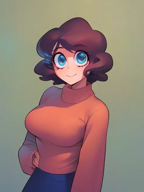 score_8_up, [:anime:0.4], portrait,  detail face,  large eyes, woman standing,  blue eyes, 
medium breasts, sweater, skirt,  motherly, [:photorealism:0.5]