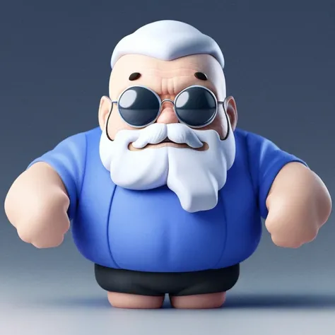 masterpiece, best quality,(The old man with the white beard:1.1),solo,cute,blind box, 3d rendering,HD,8K, white background,  <lora:dayanmengV2-000010:0.8>