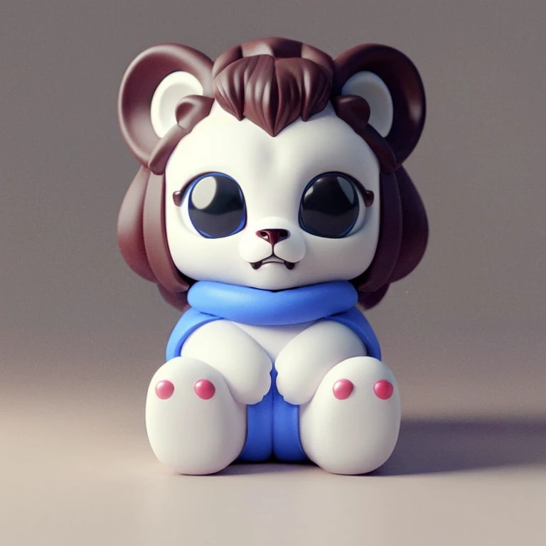 masterpiece, best quality,(lion:1.1),solo,cute,sitting,no humans,blind box, 3d rendering,HD,8K, white background,  <lora:dayanmengV2-000010:0.8>