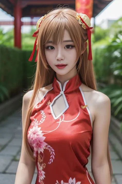 刀剑神域 结城明日奈 旗袍 yuuki asuna qipao chinese clothes