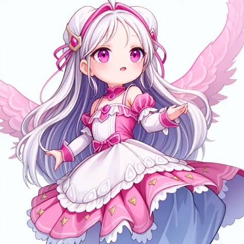 (masterpiece, best quality:1.2),
1girl   , lo dress, ((pink dress)), layered dress, long dress, lace-trimmed dress, frills, puffy sleeves, wide sleeves, bow, jewelry, long sleeves, hat,   full body, simple background, white background, <lora:justduet_sd15_...