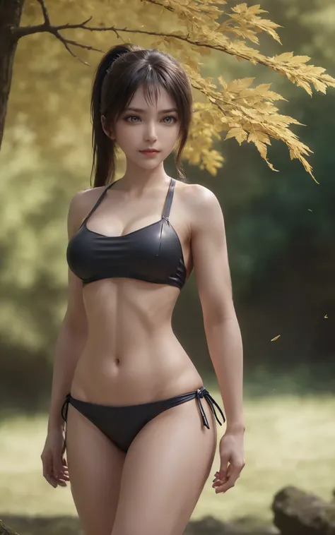 baiyuekui,solo,outdoors,full body,bikini,ponytail,
navel,midriff,stomach,large breasts,ultra narrow waist,wasp waist,wide hips,sexy,pose,sexy pose,
(photorealistic:1.4)(masterpiece,best quality,ultra detailed,highres,absurdres:1.2),
<lora:neg4all_bdsqlsz_x...