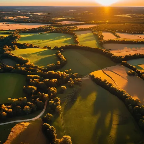 Background Aerial Landscape Scenery