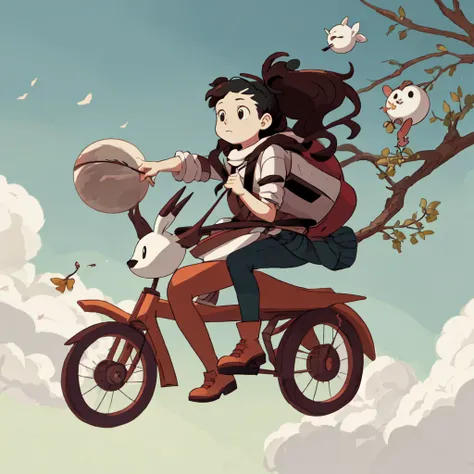 hilda, with twig, riding a woff  <lora:Hilda_Meina__1.5_512_36_fixed:1>