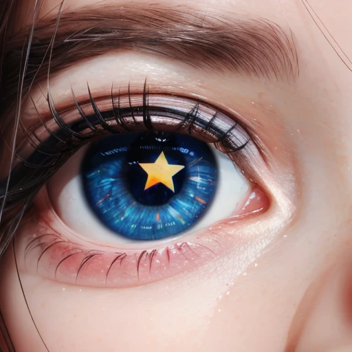 Star Shaped Pupils - Closeup