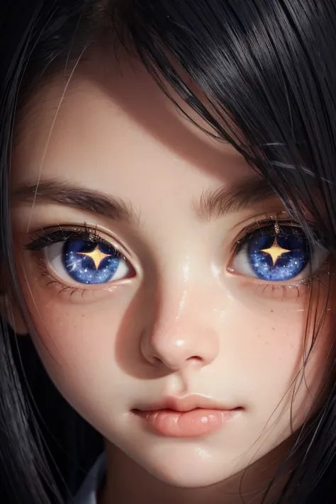 photorealistic,photo,1girl,face,eyes,close-up,star-shaped_pupils,<lora:star-shaped_pupils:0.8>