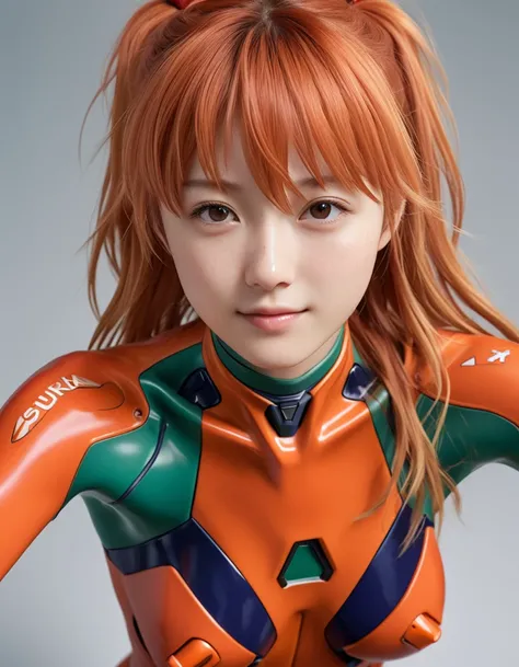 1girl, souryuu asuka langley, neon genesis evangelion, friendly, smile, Japanese,
8k, RAW, best quality, ultrarealistic, photorealistic, natural skin, detailed skin, (skindentation:0.3)