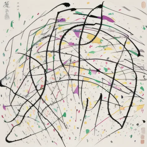 Wu Guanzhong's dotted and line-up grievances: Chinese contemporary abstract art
