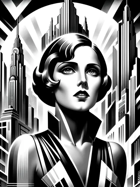 Metropolis Movie Poster SDXL