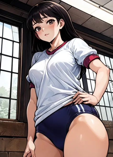 <lora:_aki_yumeWoMouichido:0.69>_aki_,buluma,gym uniform