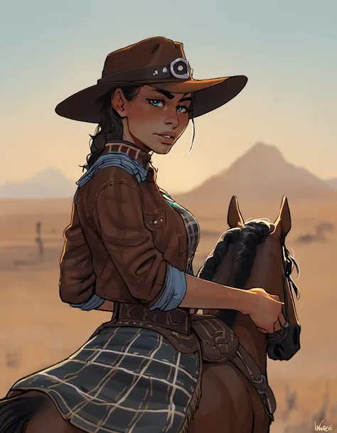 1girl, female, solo, portrait,
looking at viewer, cowgirl, riding horse, saddle, cowboy hat, jacket, western, mesa, desert
BREAK
score_9, score_8_up, score_7_up, score_6_up, source_cartoon, rating_safe
<lora:incase_style_v4:1>