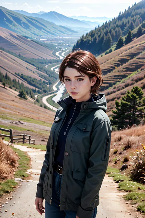 ((ultra detailed, masterpiece, absurdres))
<lora:DPDIMKate:0.9>
DPDIMKate, 1girl, brown hair, brown eyes, mountain trail, midday, clear and crisp light illuminating the landscape