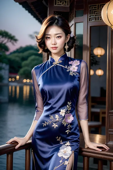 Midnight Blossoms Cheongsam Dress - Reviewer Inspired