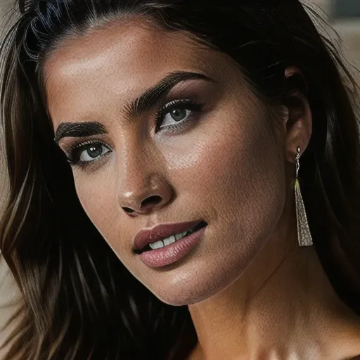 A close up of a woman called Ruiz, ultra realistic, , photorealistic, realism, Detailed face, RAW photo, photo-realistic , influencer, instagram, SkinHairDetail .Skin Pores, Skin Detail , realistic eyes