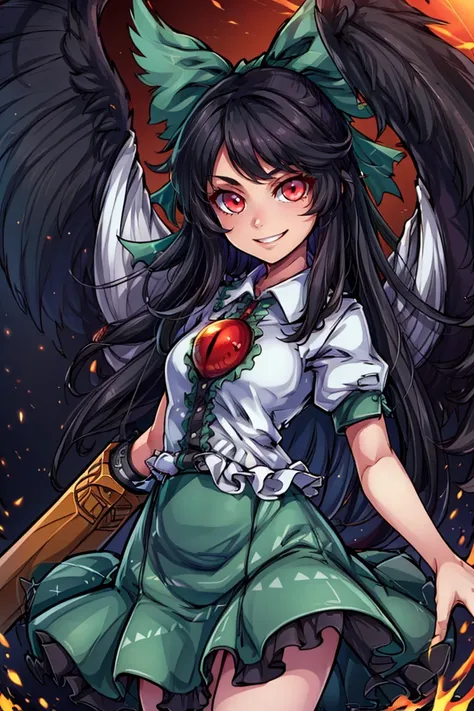 Reiuji Utsuho: Nuclear Hell Raven | 霊烏路 空 (Touhou: Subterranean Animism)