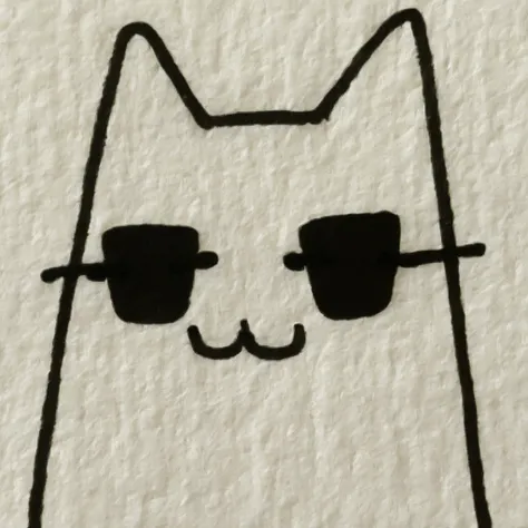 A drawing of
cat wearing sunglasses, 
, doodle, DoodleRedm
,  <lora:DoodlePashOriginalDEBWithTEWithRP:1>