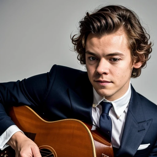 a photo of Harry_Styles_512v1-5000, a man wearing a suit,