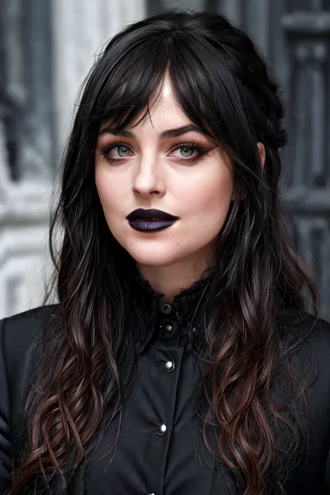 d4k0t4j, 1girl, face, goth