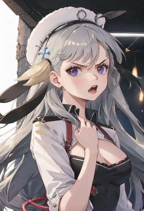 best quality, masterpiece, highres, solo, {minsk_azurlane:0.90}, angry, annoyed, portrait, looking at viewer