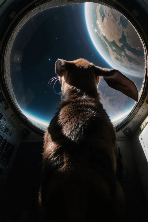 8k, RAW editorial  photo of an (astronaut holding a pet aardvark:1.2) in a spaceship,  reflections of Earths vibrant blues and greens on the helmet visor,  the astronaut hovers in the weightlessness of space. awe-inspiring perspective of earth from orbit, ...