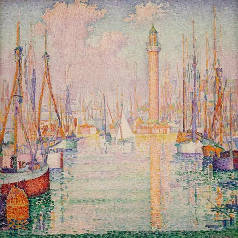 Paul Signac - Neo-Impressionist dotted landscape paintings (Pointillism)