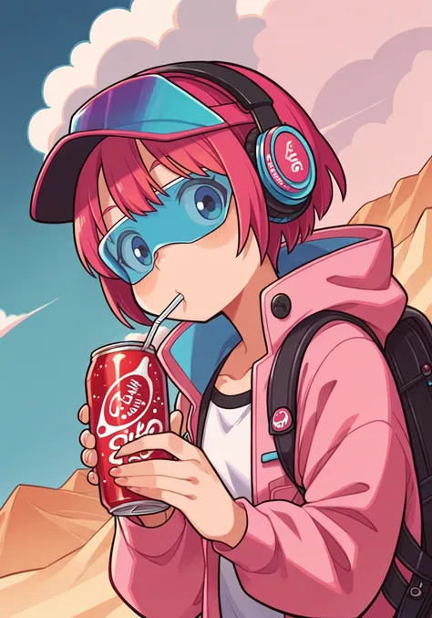 score_9, score_8_up, score_7_up, score_6_up, high quality, masterpiece, 8k, highres, detailed,
pixiv, hyper detailed, harajuku fasion, futuristic fashion, anime girl, headphone, colorful reflective fabric inner, transparent PVC jacket, backpack, Pink theme...