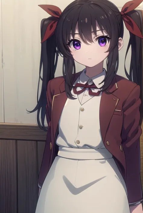 lalaluluhinaguki, <lora:lala lulu hinaguki s1-lora-nochekaiser:1>,
lala lulu hinaguki, black hair, twintails, (purple eyes:1.1), ribbon, hair ribbon, (red ribbon:1.2), child,
BREAK dress, school uniform, blazer, (red blazer:1.2),
BREAK indoors,
BREAK looki...