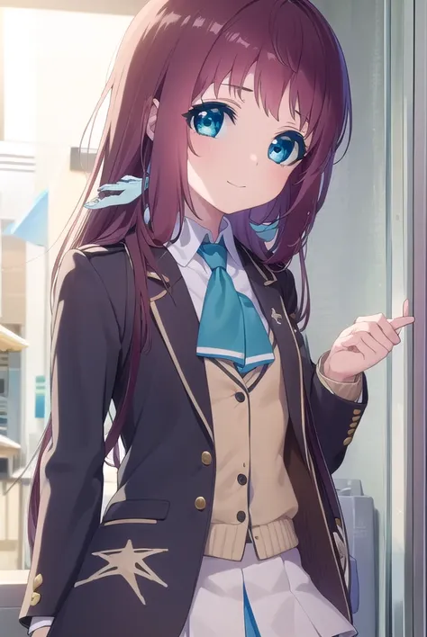 manakamukaido, <lora:manaka mukaido s1-lora-nochekaiser:1>,
manaka mukaido, long hair, blue eyes, brown hair, smile,
BREAK skirt, school uniform, socks, blazer, neckerchief, long sleeves, brown skirt, brown blazer,
BREAK outdoors, beach,
BREAK looking at v...