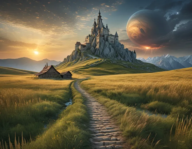  Dariusz Klimczak’s finest artwork, HDR photography blending surreal elements with realistic landscapes, executed in RAW file format, featuring intricate details, high dynamic range, showcasing Klimczak’s unique style, ready for post-processing, ultra fine...