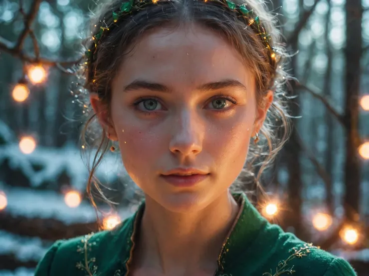 close up photo of elf girl surrounded by magical light  <lora:amazing_portraits_xl_v1b:1>