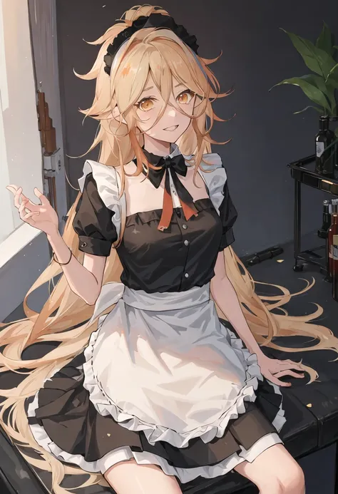 best quality, masterpiece, highres, solo, {sol_neuralcloud:0.90}, {maid:1.40}, {long maid dress:1.15}