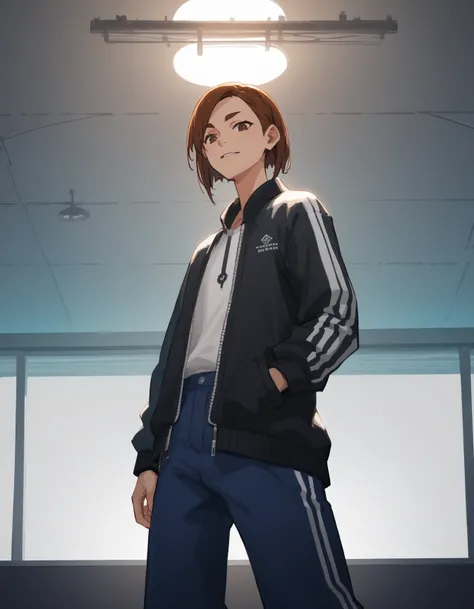 score_9, score_8, score_7, source_anime,
<lora:eizouken-ponyxl-000020:1>
1girl,
tsubame, fashion, streetwear, modeling, catwalk (modeling),
ceiling light