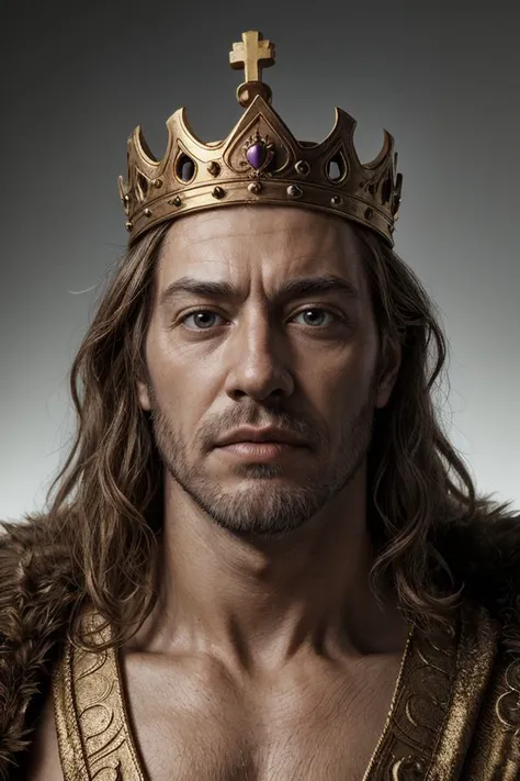 king, realistic photo, (closeup:0.2)