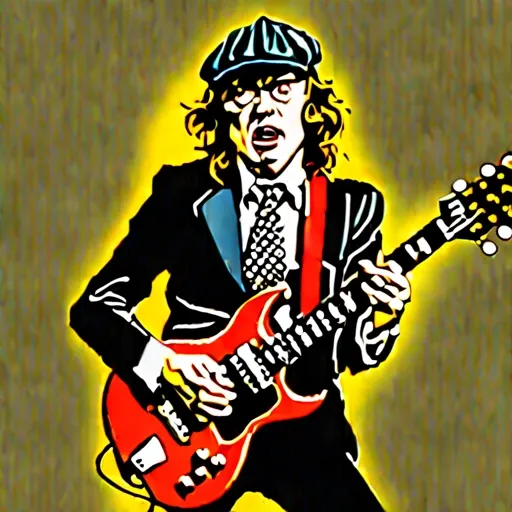 a photo of angus young