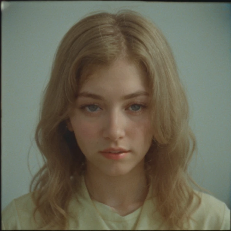 average girl, blondie, <lora:Kodak-Super8:0.45>, cinestill, film, kodak, super8, super8-motionfilm, vintage, film grain