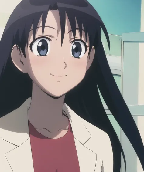 1girl,smile,upper body,<lora:azumanga_daioh-10:1>,