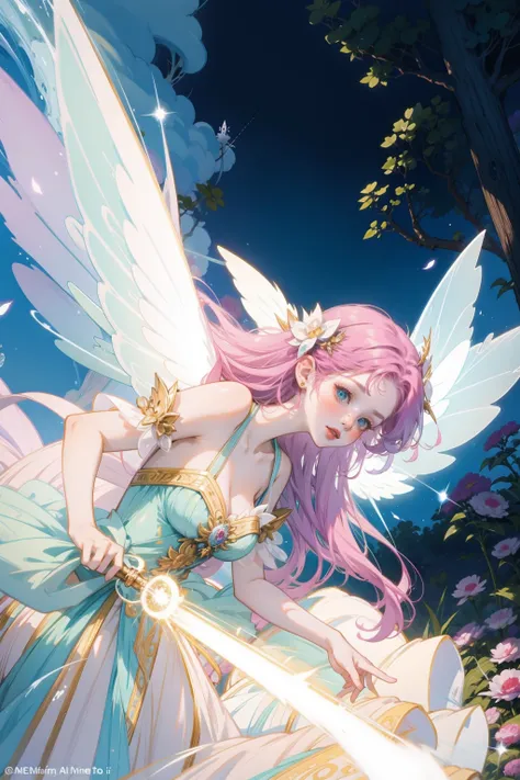 fairy costume,ethereal wings,shimmering gown,enchanted forest party,