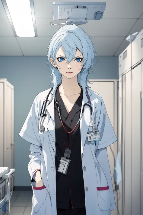 (RAW photo, best quality),  masterpiece, serious looks, natural lighting, 1girl, 
labcoat over scrubs, hospital operating room,  surgical light, stethoscope
<lora:LabcoatOverScrubs1_1:0.8>,
 <lora:naomi_kimishima_v1_2-000008:1>, naomi_kimishima,