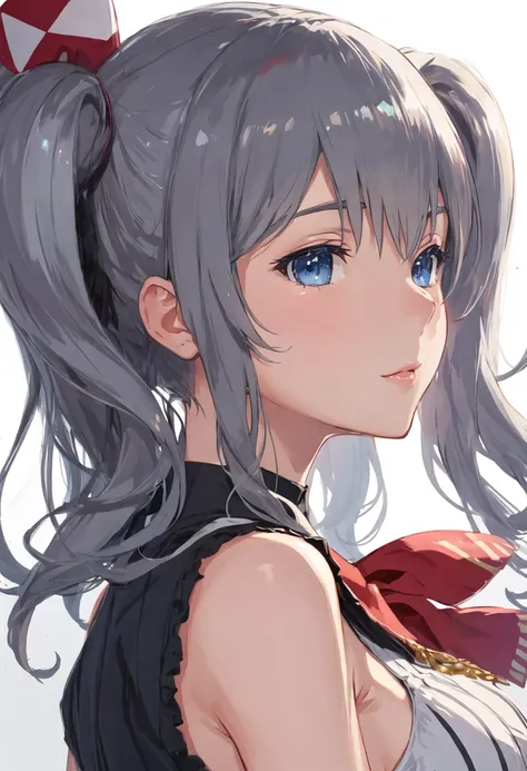 {safe:1.10}, best quality, masterpiece, highres, solo, {kashima_kantaicollection:0.90}, profile, from_side, upper_body