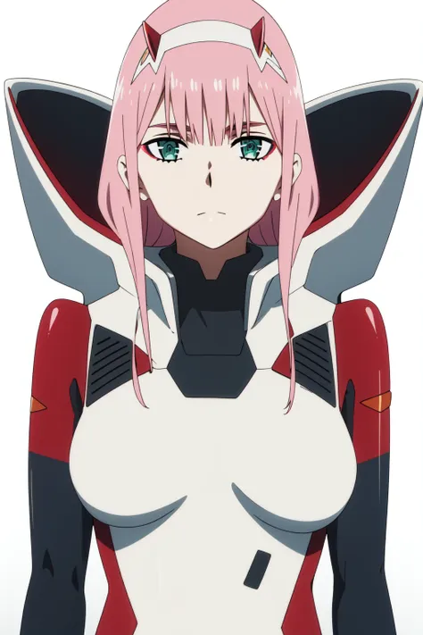 <lora:anime_screencap_v2:0.3>
portrait, solo focus, solo, close-up, (white background, plain background, simple background:1.3),
 <lora:darling_zerotwo-03:0.9> darling_02, 1girl, zero two (darling in the franxx), solo, pink hair, horns, long hair, looking ...